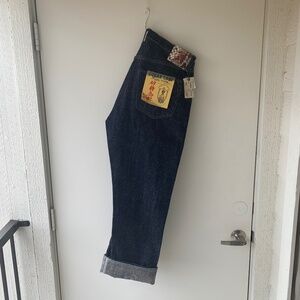 (NWT) Sugar Cane 14oz "Okinawa" Regular Straight Jean (Indigo, size 36)